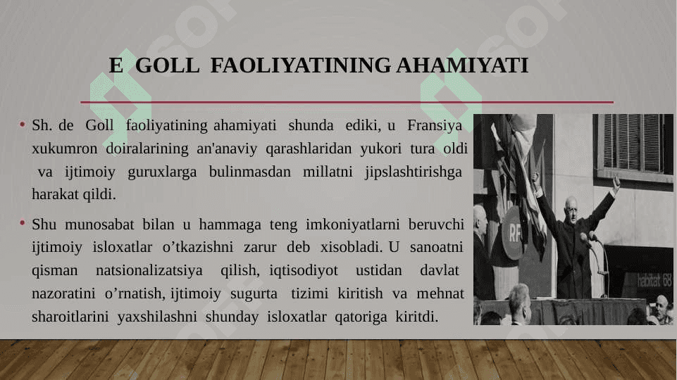 Fransiya 2-jahon urushidan keyingi yillarda. 8