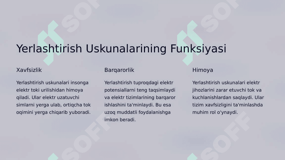 Stansiya va podstansiyani yuqori kuchlanishdan himoyalash va yerlashtirish uskunalarini montaji 3