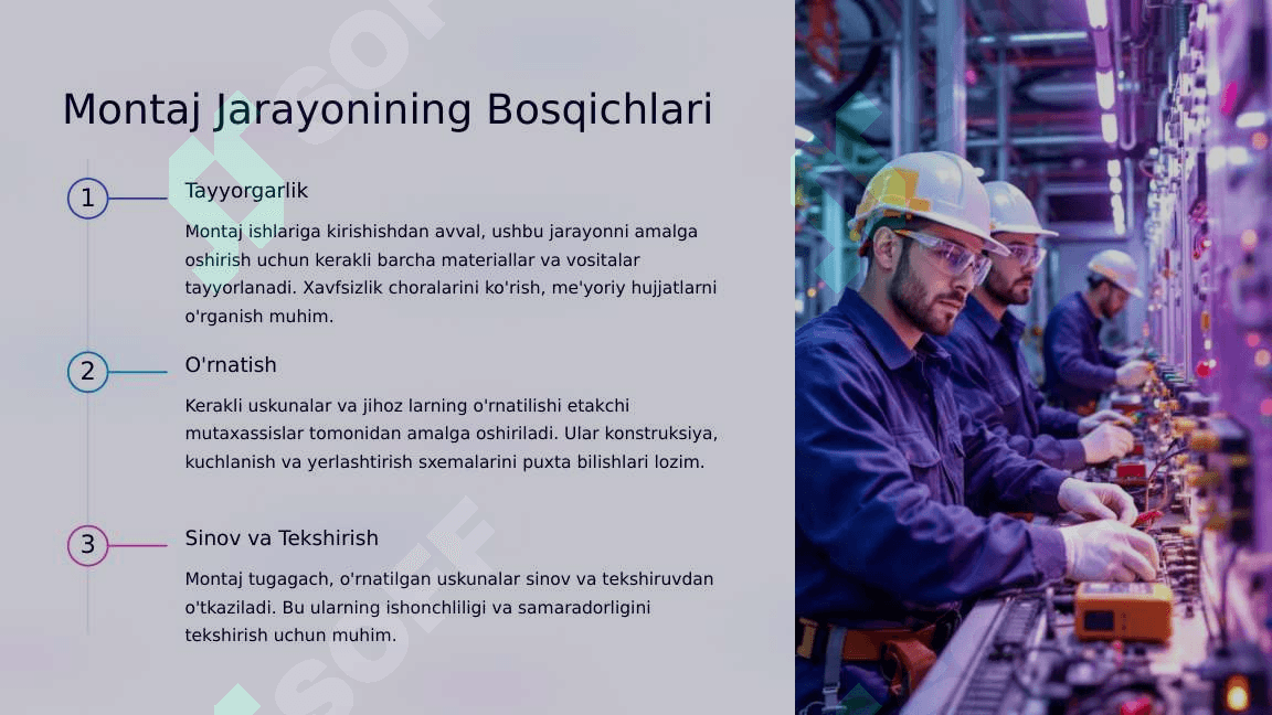 Stansiya va podstansiyani yuqori kuchlanishdan himoyalash va yerlashtirish uskunalarini montaji 4