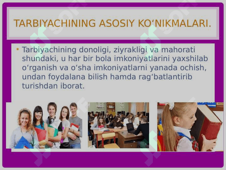 Tarbiya psixologiyasi. 2