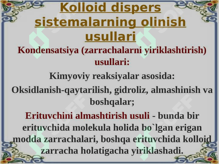 Dag’al Dispers sistemalar 7