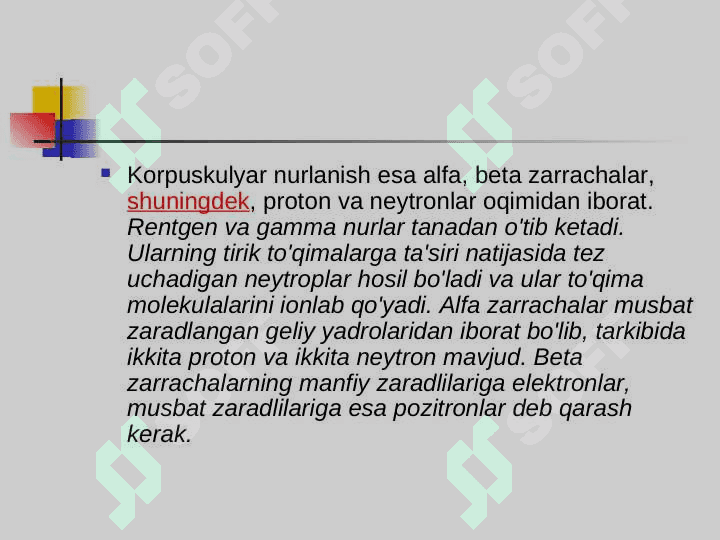 Kombinirlangan radiatsion zararlanish 3