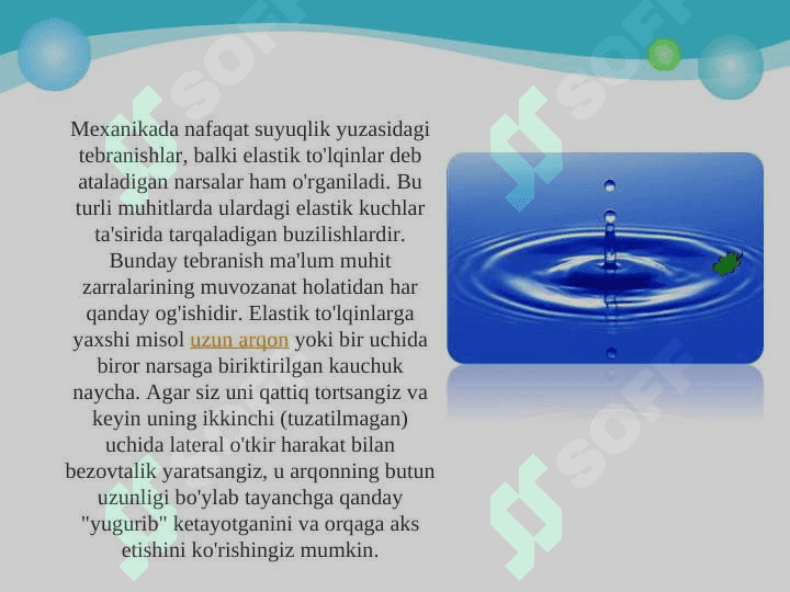 mehanik to'lqinlarning inson organizmiga ta'siri 4