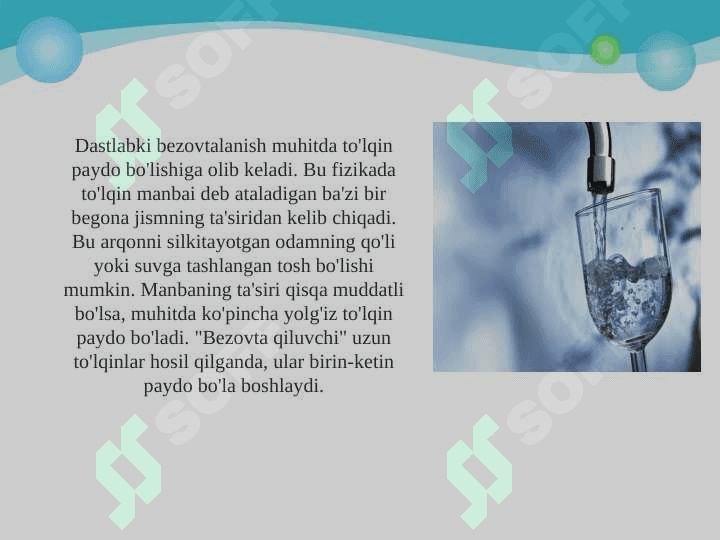 mehanik to'lqinlarning inson organizmiga ta'siri 5