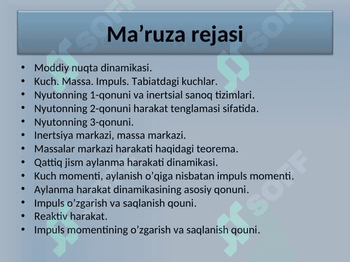 MODDIY NUQTA  DINAMIKASI 2
