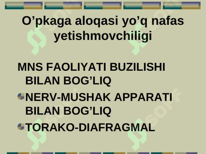 nafas etishovchiligi 5