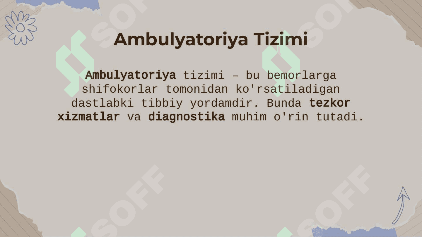 Birlamchi Tibbiy Sanitariya Yordami Ambulyatoriya va Poliklinika Muassasalarining Ish Faoliyatini Tashkil Qilish 4