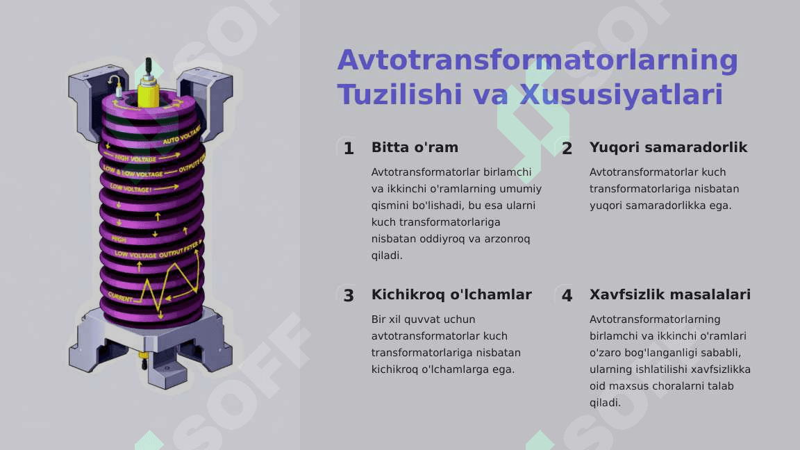 Kuch Transformatorlari va Avtotransformatorlarni Montaj Qilish 4