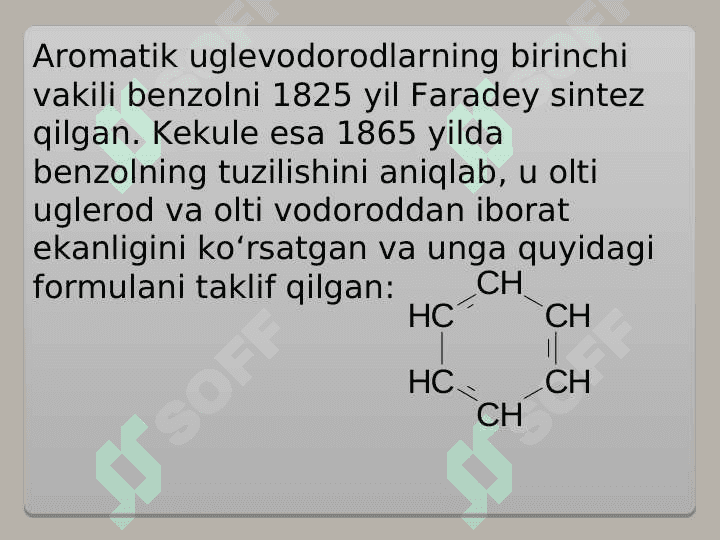 Karbosiklik birikmalar. Aromatik uglevodorodlar 6