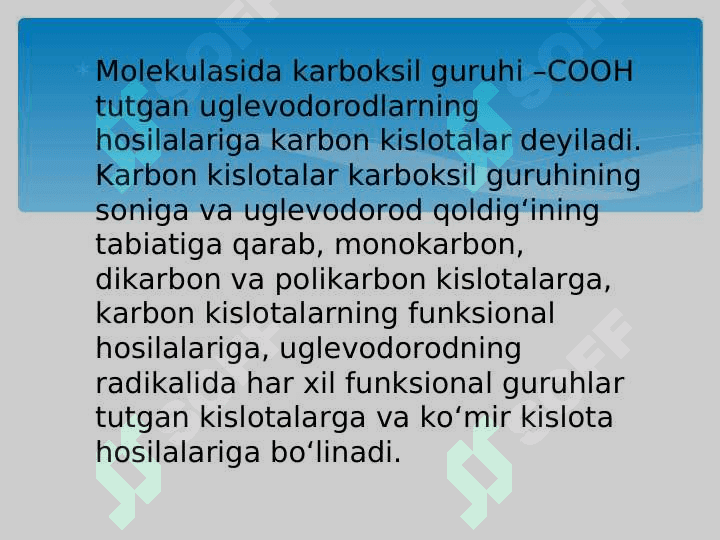 Karbon kislotalar 2