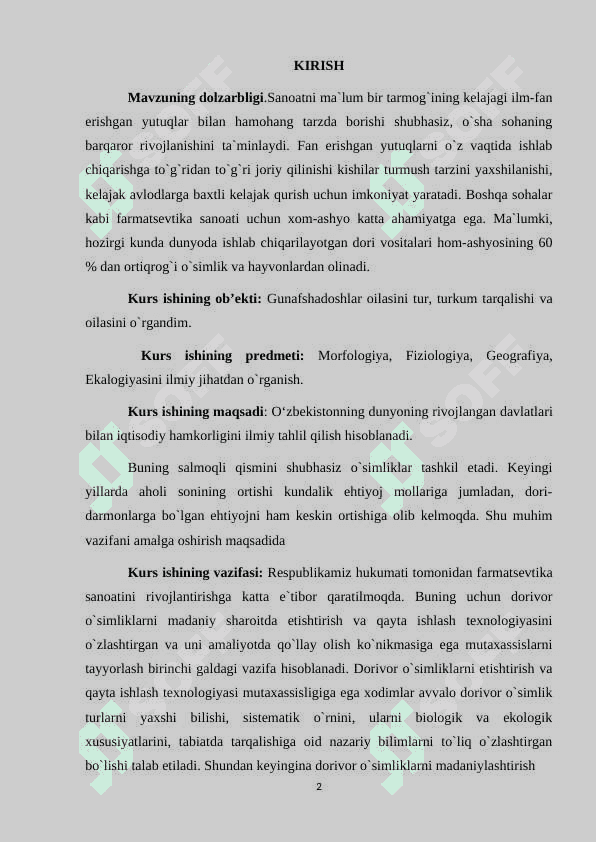 Violaceae oilasi. Gunafshadoshlar oilasi. 2