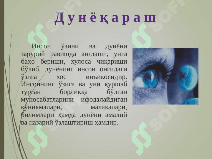Фалсафа:унинг предмети, мазмуни. Фалсафа ва иқтисод 7