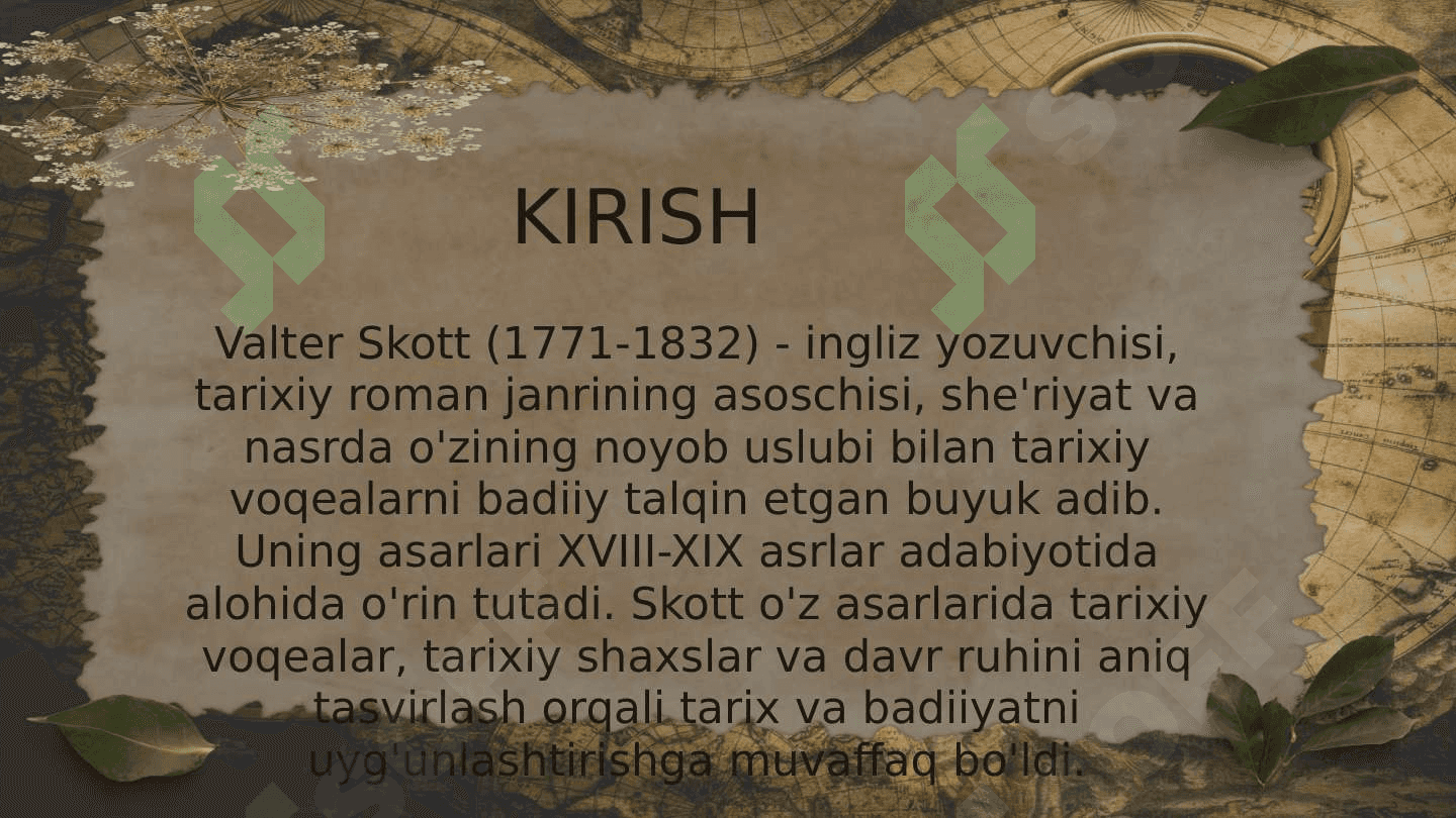Valter skott asarlari  Tahlili 3