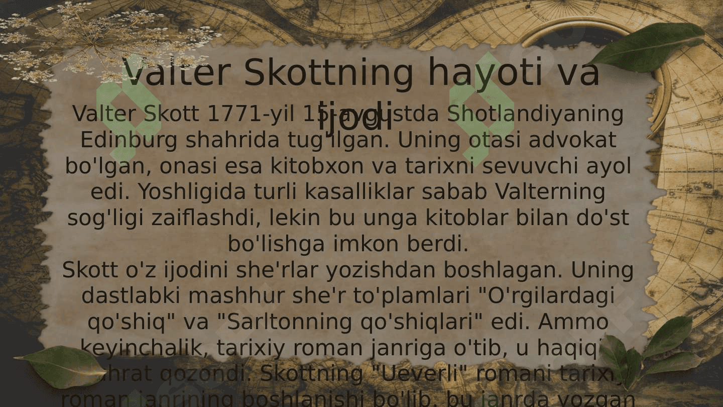 Valter skott asarlari  Tahlili 4