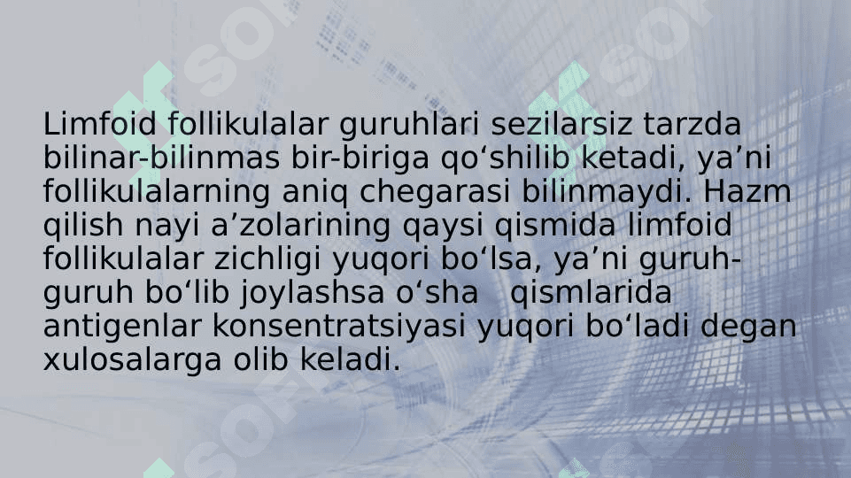 Hazm nayining limfoid tuzilmalari 7