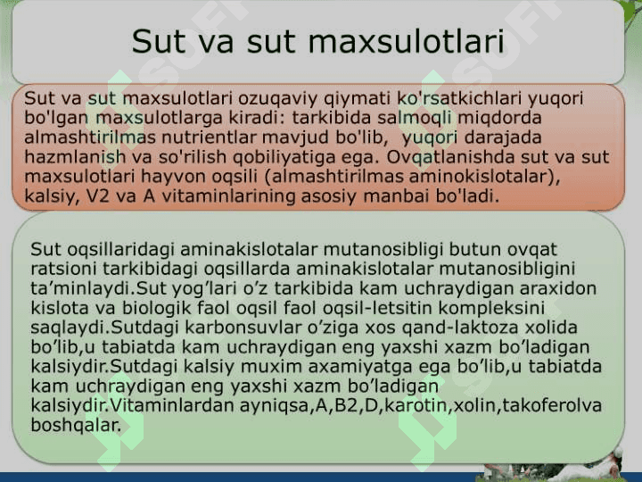 SUT VA SUT MAXSULOTLARINI GIGIENIK TEKSHIRISH 3