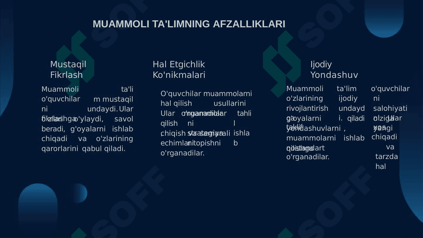 MUAMMOLI TA'LIM VA KEYS USULI 3