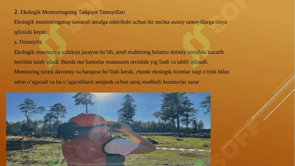 Ekologik monitoringning tadqiqot tamoyillari va xususiyatlari 6