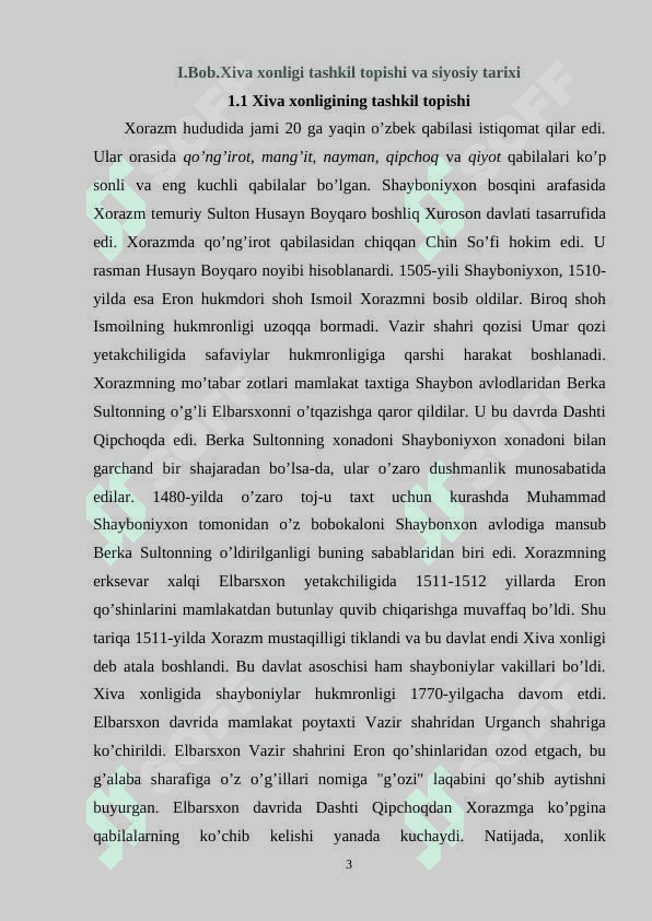 XIVA XONLIGI TASHKIL TOPISHI VA SIYOSIY TARIXI 3