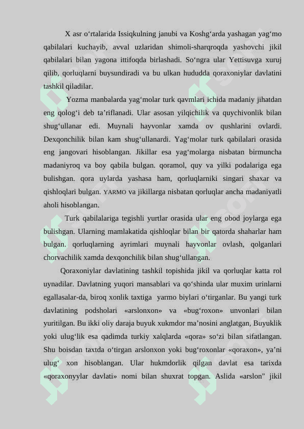 QORAXONIYLAR SULOLASINI HOKIMIYATGA KELISHI. QORAXONIYLARNING MOVAROUNNAHRGA HUJUMLARI 5