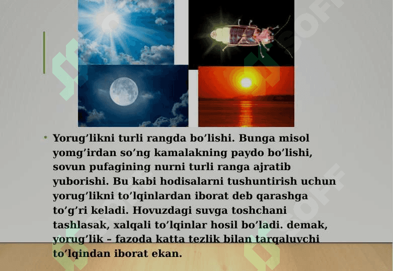 xonalarning yoritilganligi 8