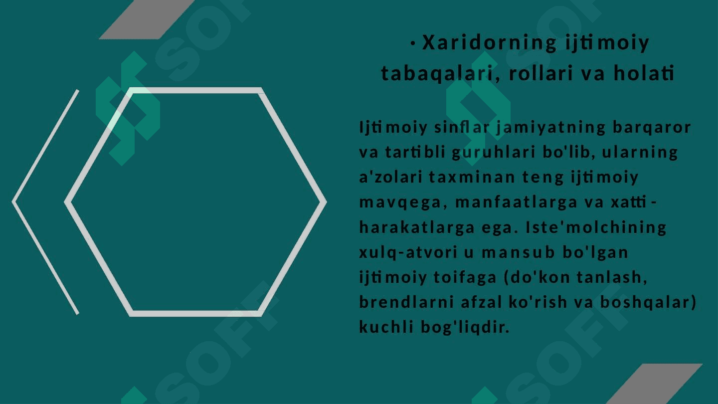 ISTE'MOLСHILAR XULQ ATVORIGA TA'SIR QILUVCHI OMILLAR 7