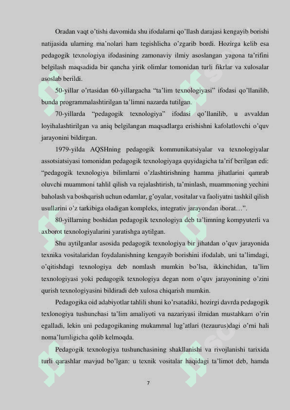 ARIFMETIK AMALLARNI O’RGATISHNING UMUMIY  MASALALARI 7