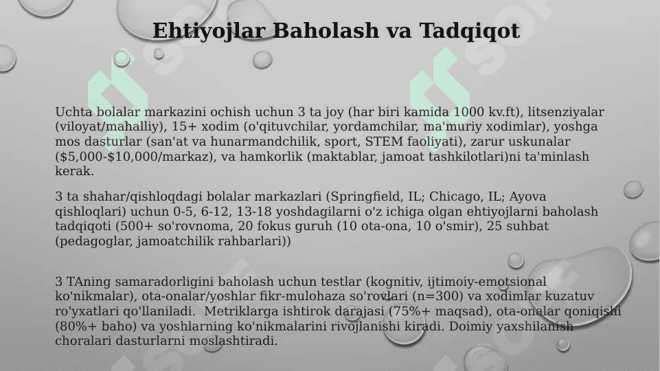 Turli yosh guruhlarda faoliyat markazlarni tashkil etish 3