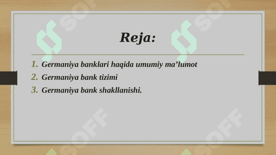 Germaniya bank tizimi 2