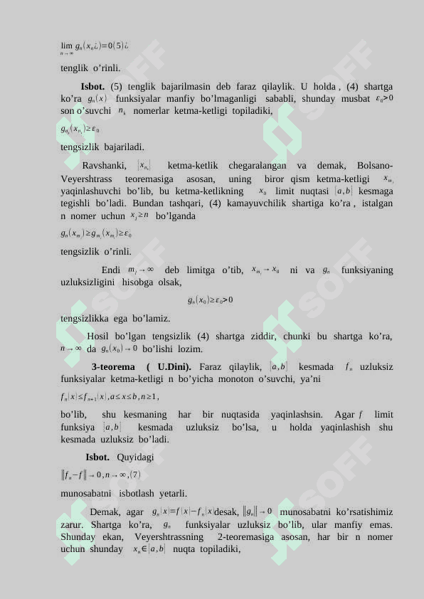 Ko’phadlar bilan tekis yaqinlashish 7