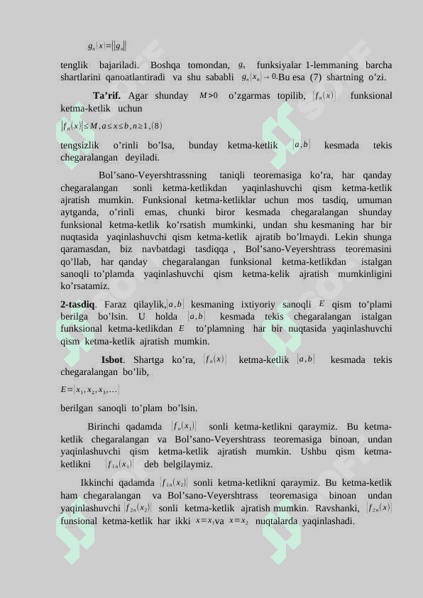 Ko’phadlar bilan tekis yaqinlashish 8