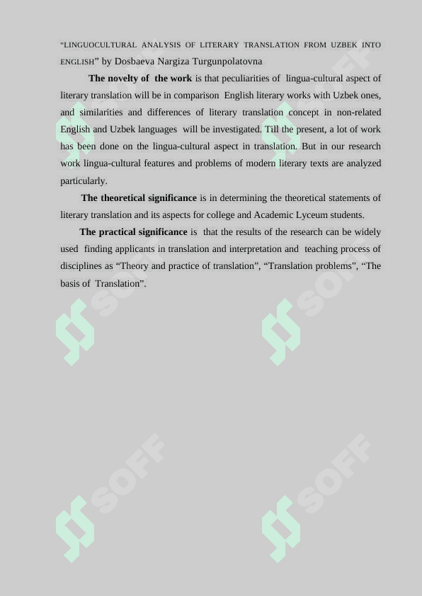 Studies on literary translation and its aspects 5