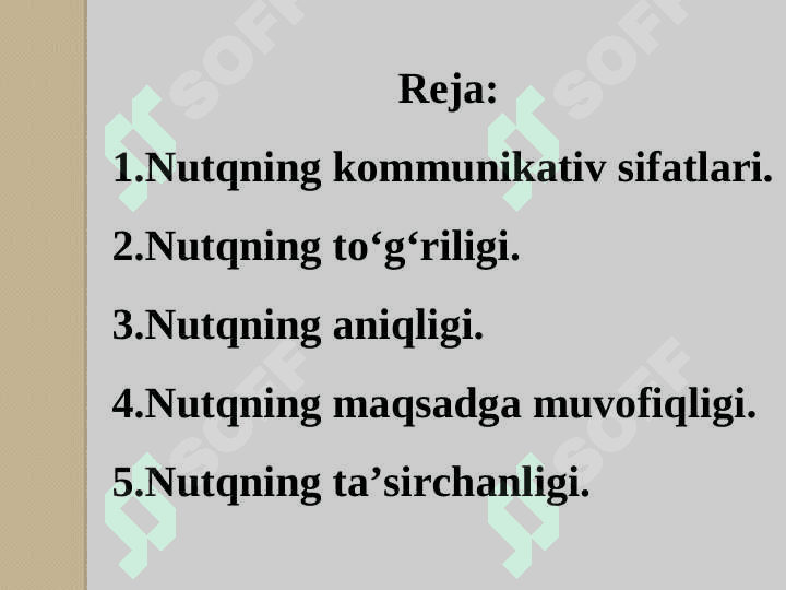 Soha nutqiga qo‘yiladigan talablar 2