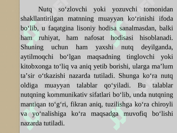 Soha nutqiga qo‘yiladigan talablar 3