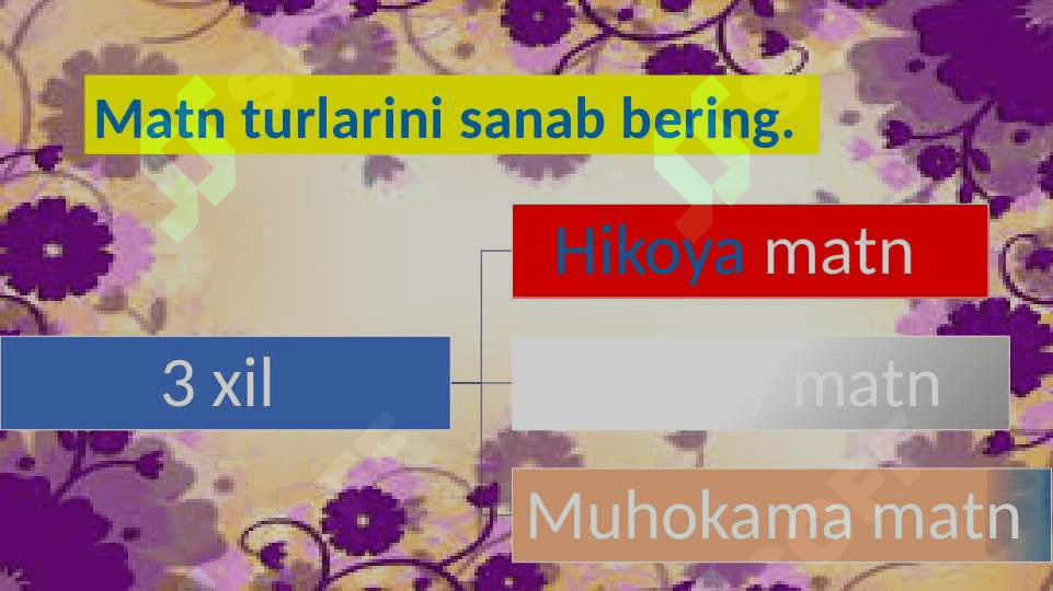 Matn va uning turlari 3
