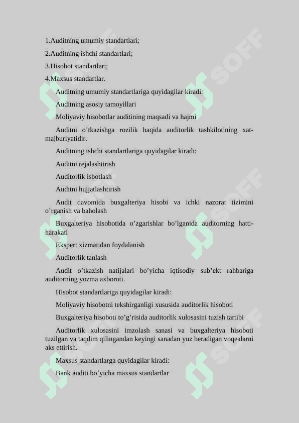 “Auditning xalqaro standartlari” 1