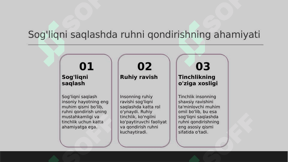 Rahbarning korsatmalari vijdonan bajarilishiga erishishning asosiy qoidalari 8