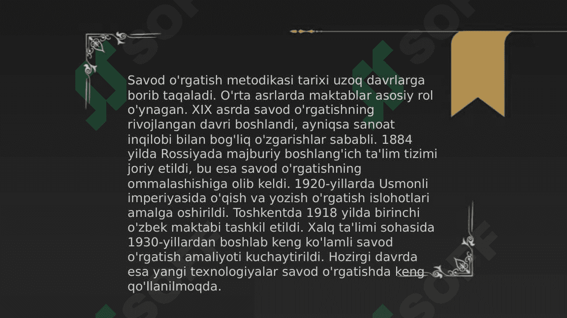 Savod o'rgatish metodlariga qiyosiy-tanqidiy tahlil 3