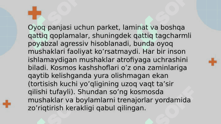 Oyoq panjasi statik deformatsiyasi 8