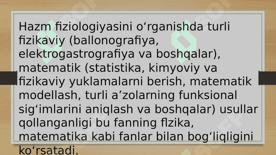 HAZM TIZIMI FILOGENEZI VA BUZILISHI 7