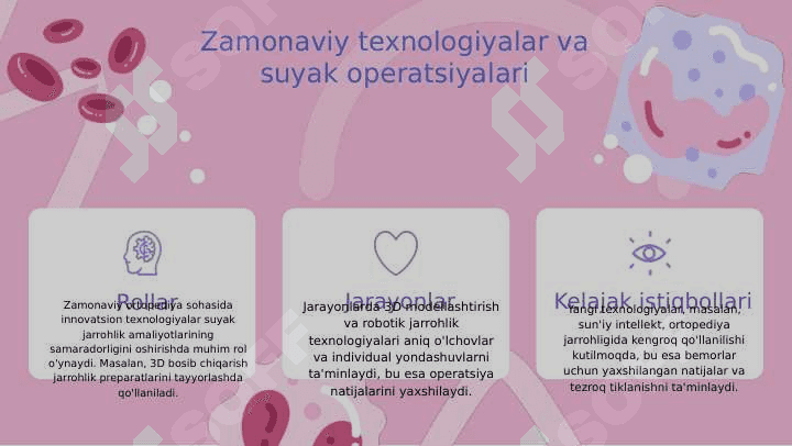 Zamonaviy ortopediya yutuqlari. Suyaklar patologiyalarida bajariladigan operatsiyalar. 3