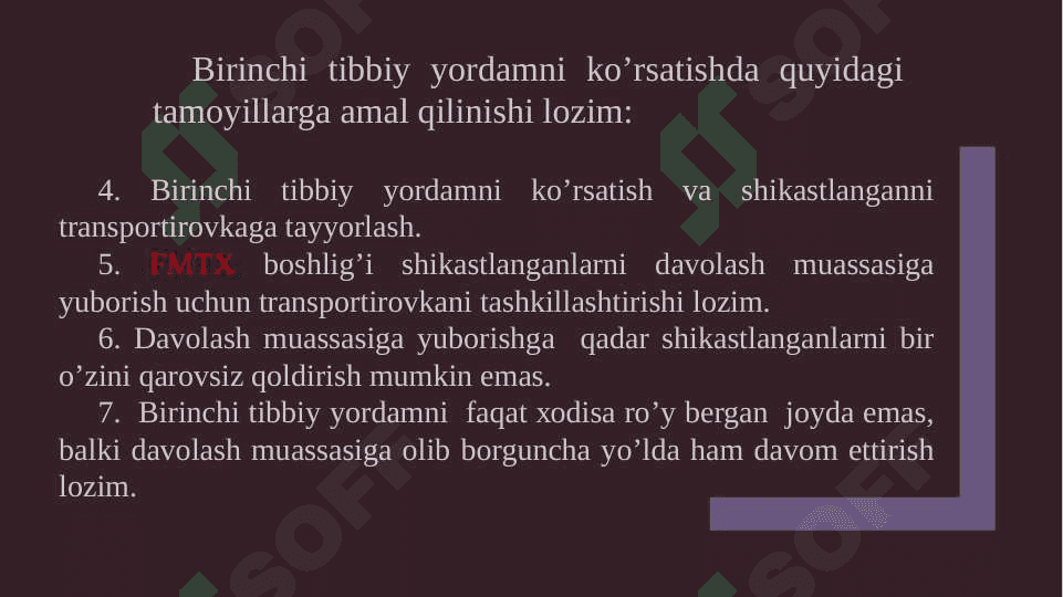 Shikastlangan o‘choqlarda tibbiy yordamni tashkil qilish 3