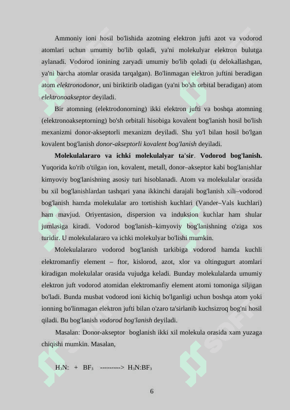 Kimyoviy bog'lanish va molekulalar tuzilishi 6
