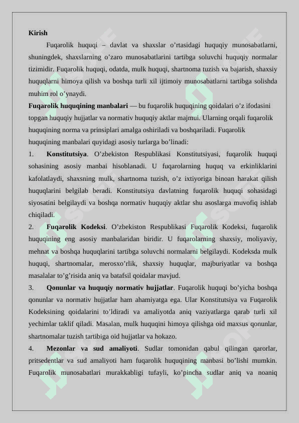 Fuqarolik huquqining manbalari 24 2