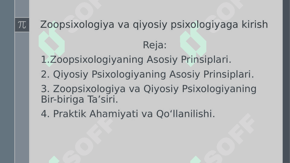 Zoopsixologiya va qiyosiy psixologiyaga kirish 2