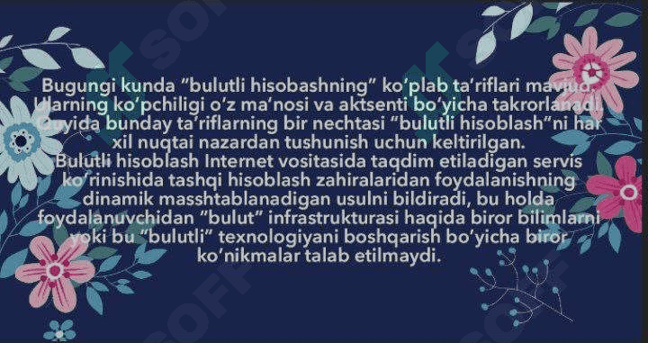 Mobil texnologiyalar fanidan taqdimot 5