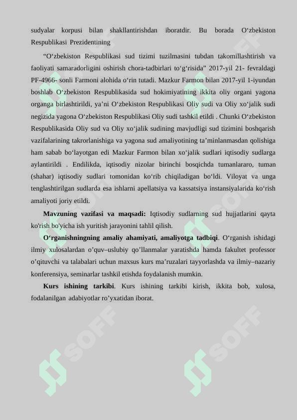 Iqtisodiy sudlarning sud hujjatlarini qayta ko'rish bo'yicha ish yuritish 4