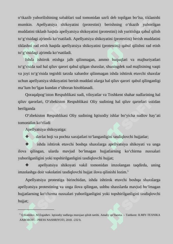 Iqtisodiy sudlarning sud hujjatlarini qayta ko'rish bo'yicha ish yuritish 8
