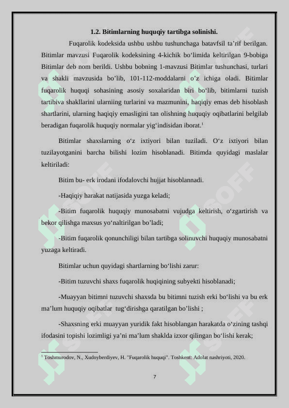 Bitimlar tushunchasi va turlari 7