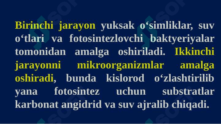 Karbon birikmalarini mikroorganizmlar tomonidan boshqa moddalarga aylantirilishi 4
